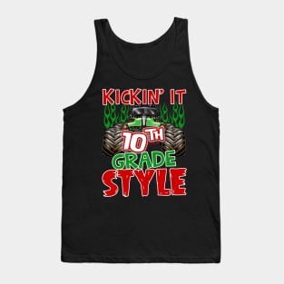 Kickin it 10th Grade Back to School Teacher Tank Top